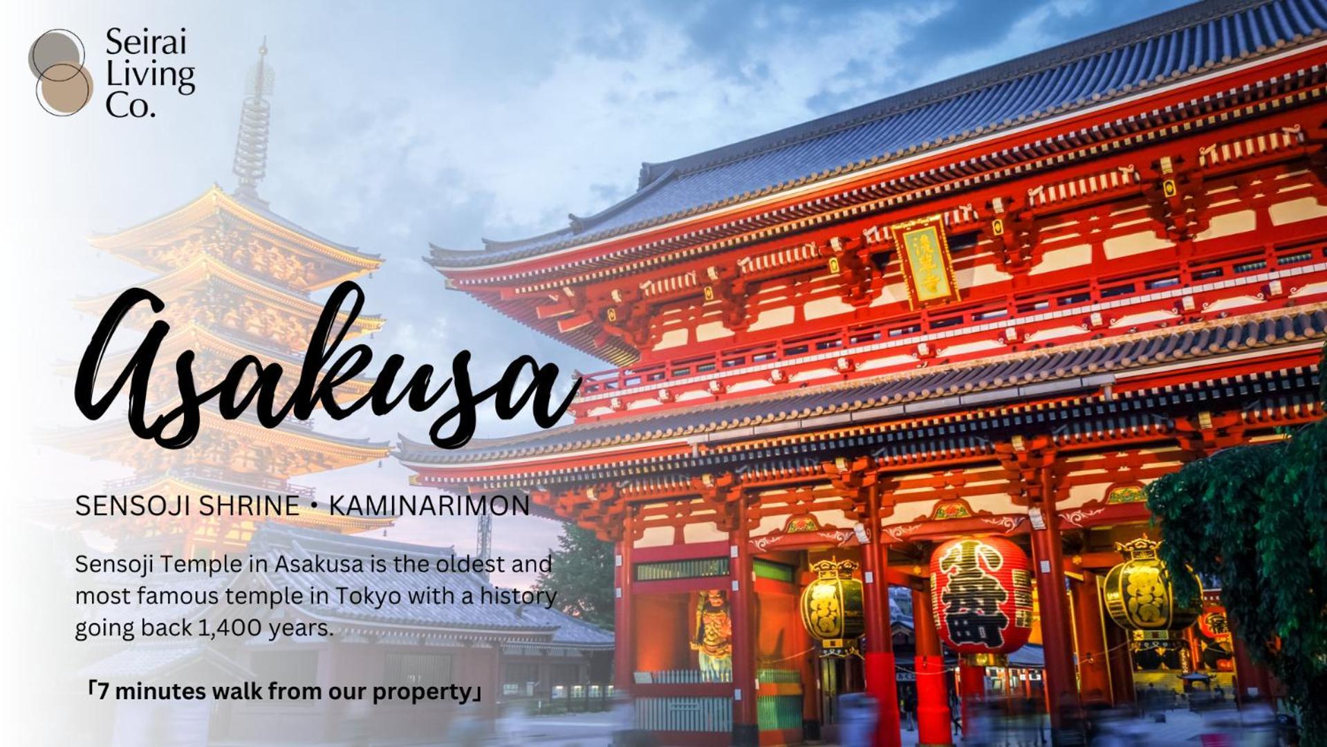 Seirai Asakusa Vacation Rental - 3 Minutes From Station Tokyo Eksteriør bilde